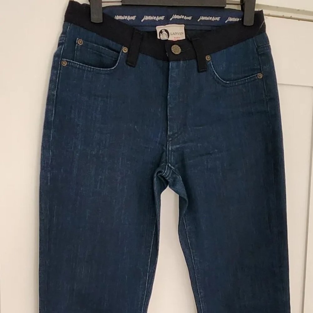 LANVIN Mid-Rise Straight Leg Jeans Size: XS | US2,